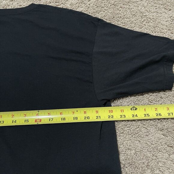 Marine Corps Shirt Mens XL Black Green Reflective USMC Army Black Ink Design - Picture 4 of 4